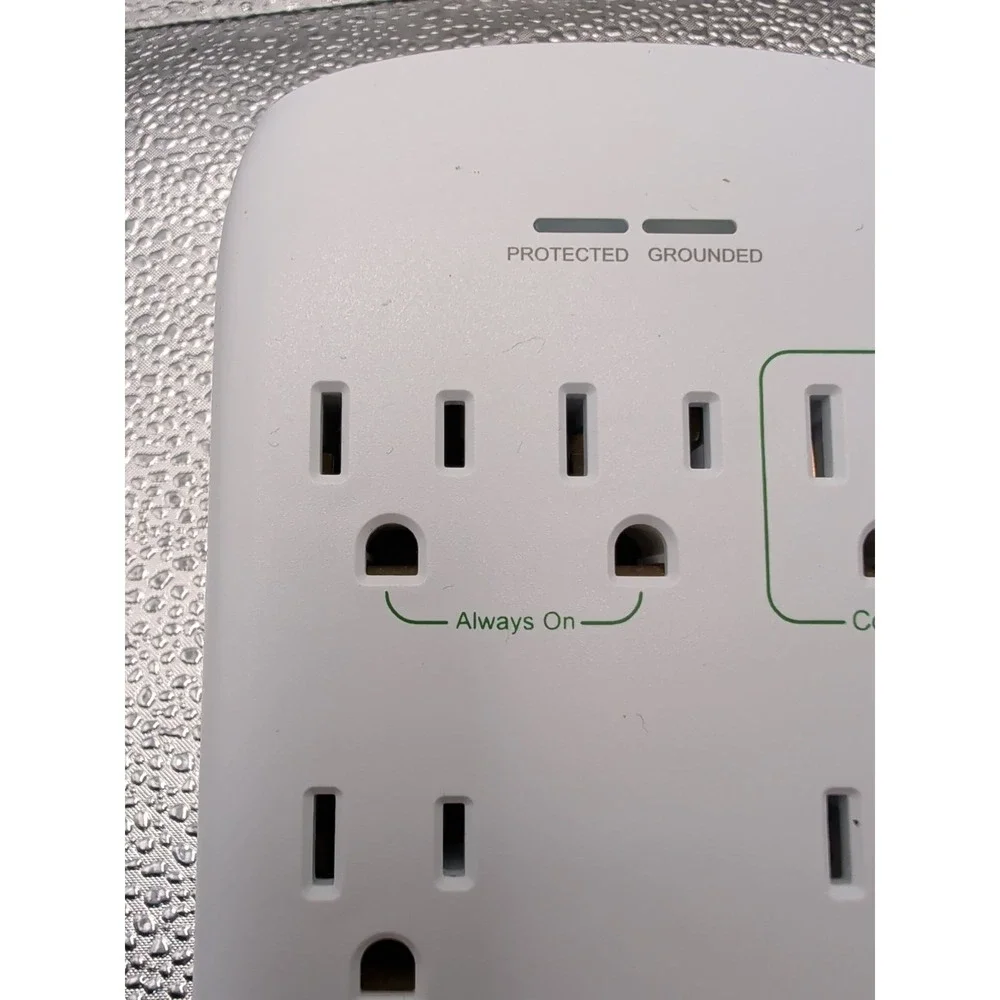 Greenlite 5 Outlet Advanced Power Strip Tier 1 Wall Mount Smart Surge‎ Protector